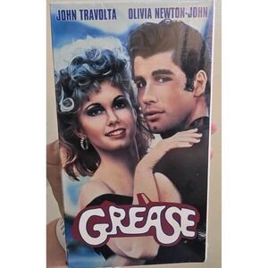 Grease (VHS, 1990) Olivia Newton John Travolta Classic NEW Sealed